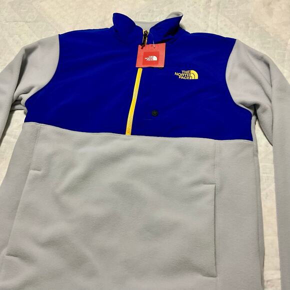 Men’s Mediun The North Face Sun Rise 1/4 Zip Pullover Heather light Gray blue - Picture 9 of 9